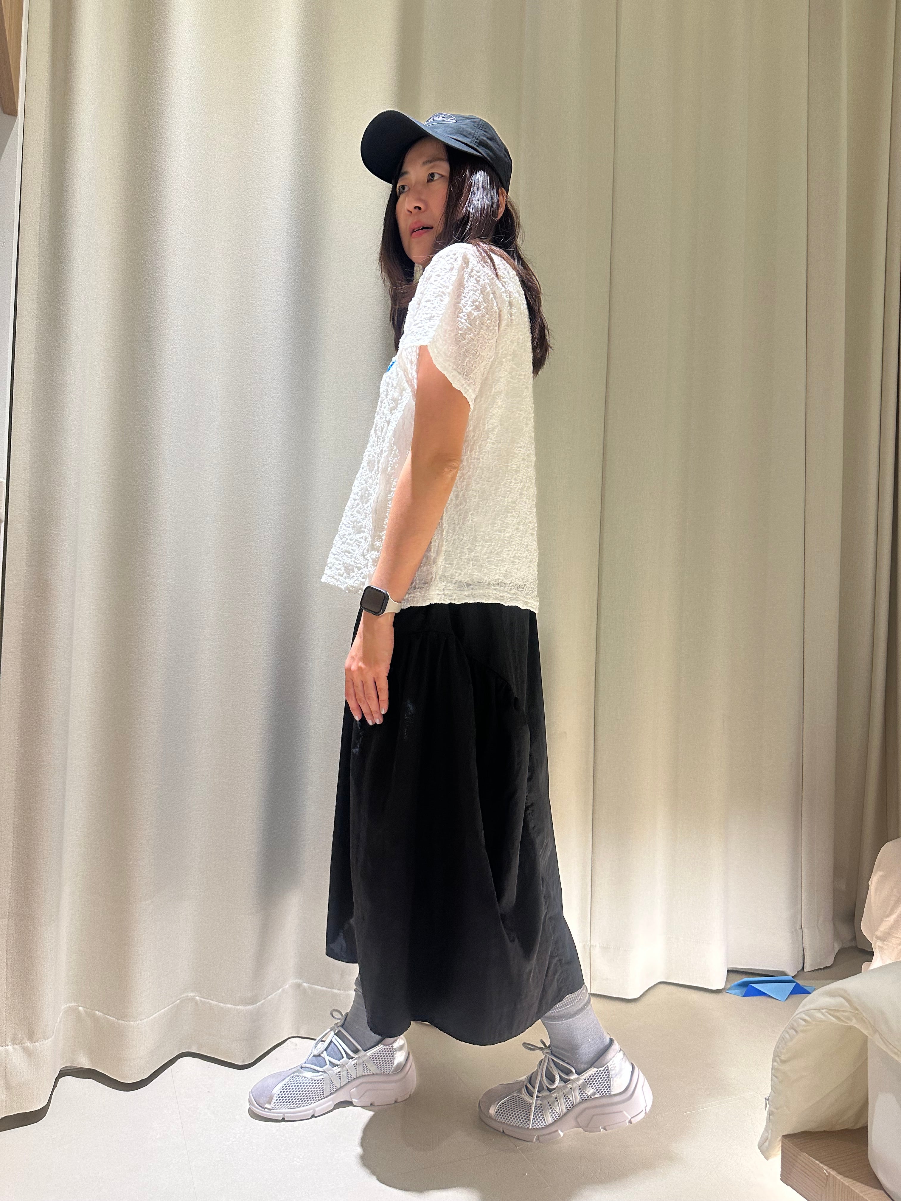 兩側puffy裙/黑