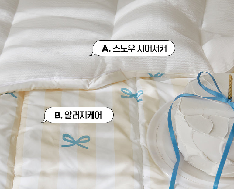 <防過敏+防塵蟎>雙面泡泡紗夏季被/Butter Ribbon Shoes