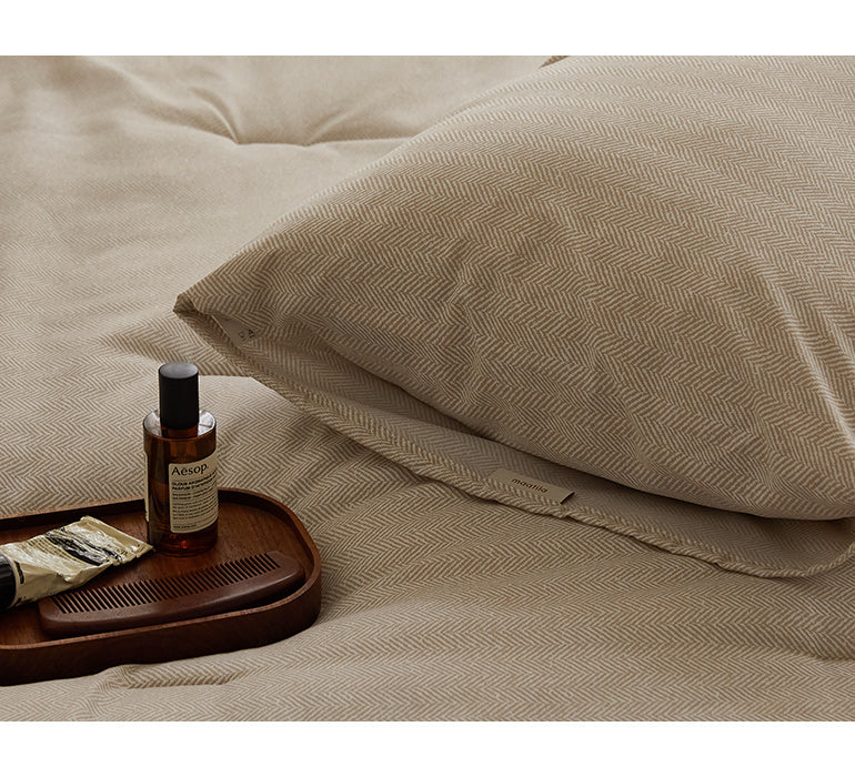 專利技術<發熱+保溫>人字紋無塵被-2色