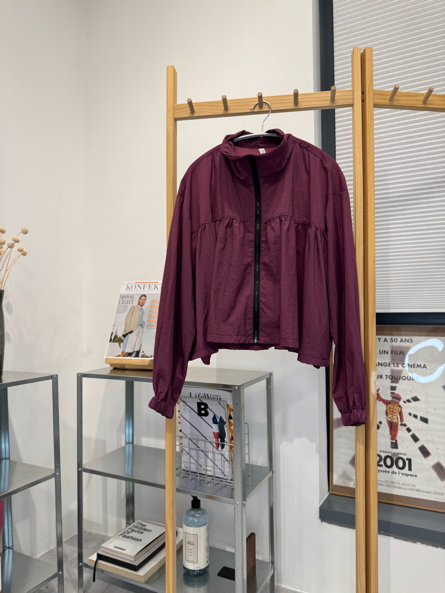 企領傘型風褸/紫紅