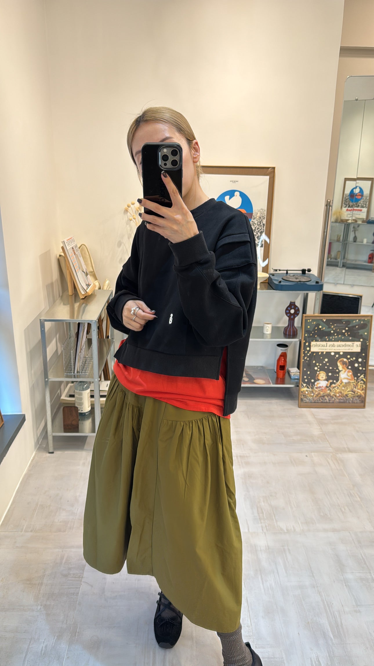 長身T-shirt/橙紅 (Copy)