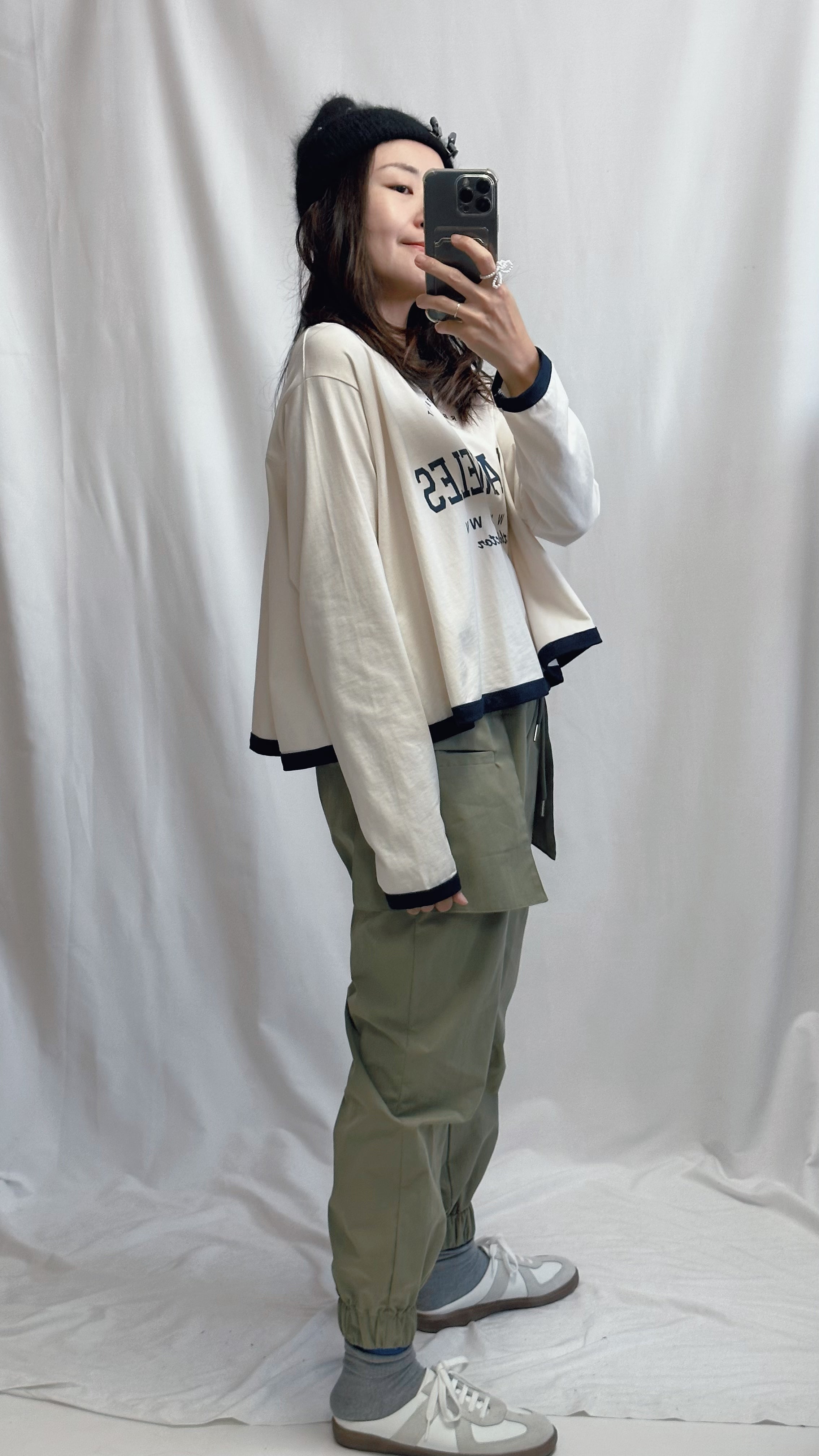 (訂貨)特別袋束腳褲/軍綠