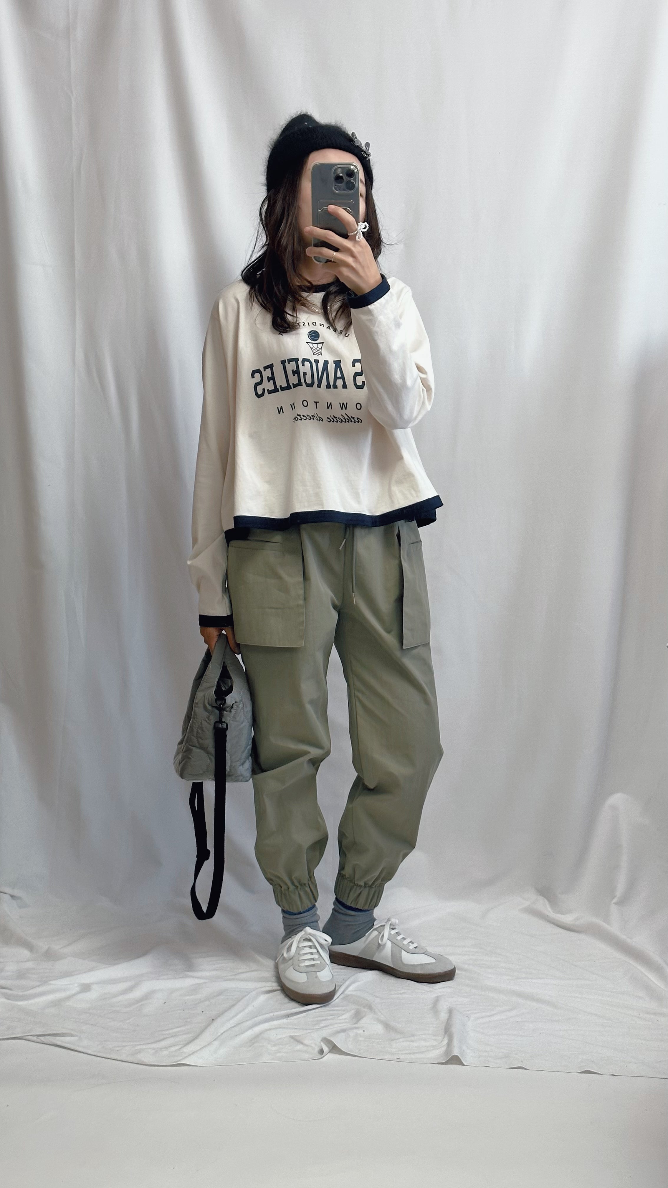 (訂貨)特別袋束腳褲/軍綠