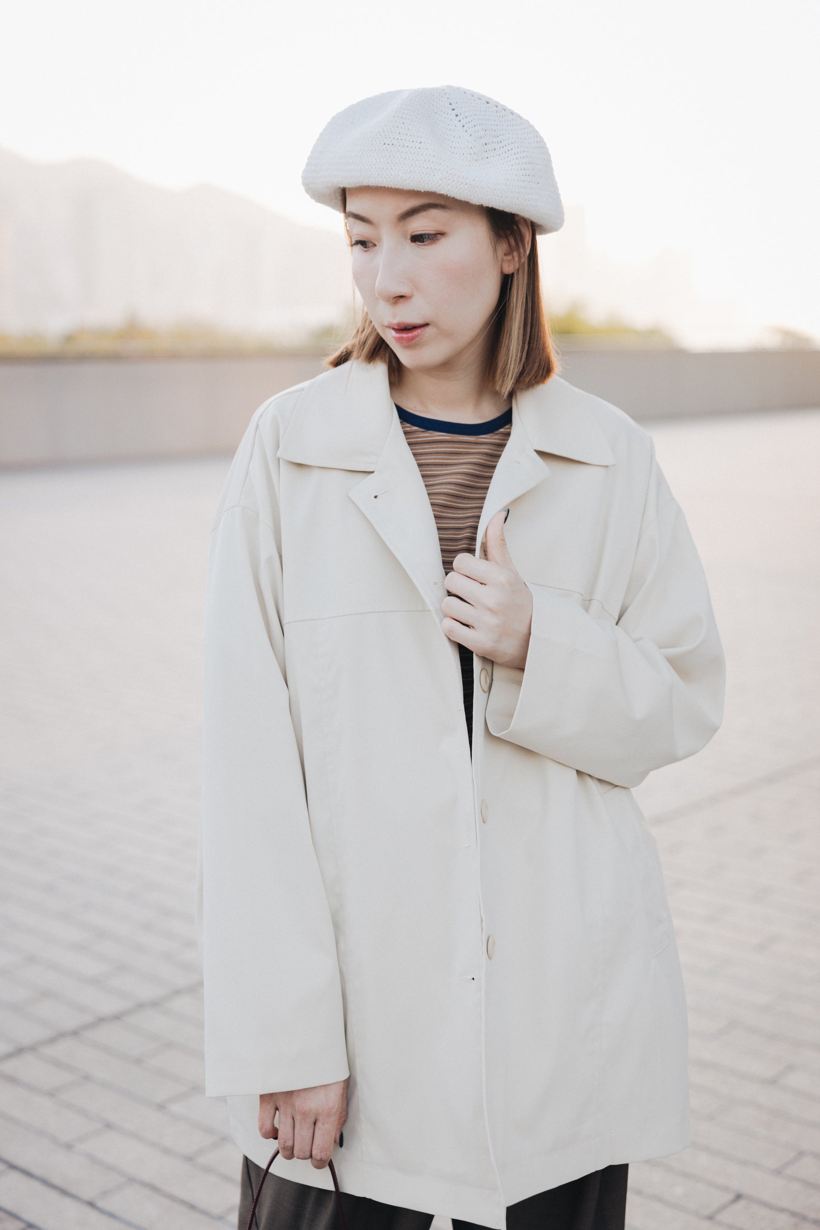 高級感外套/牛油