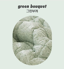 (圖案)防塵蟎成人四季被/green bouquet