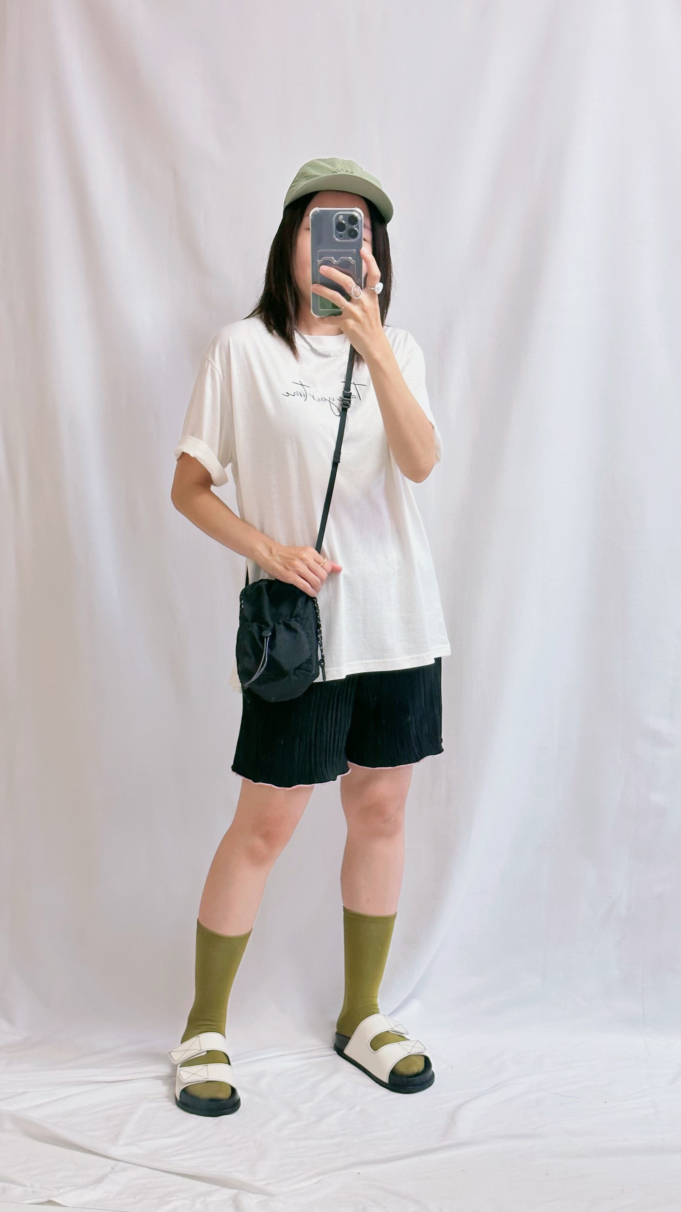 Take your time T-shirt/米白