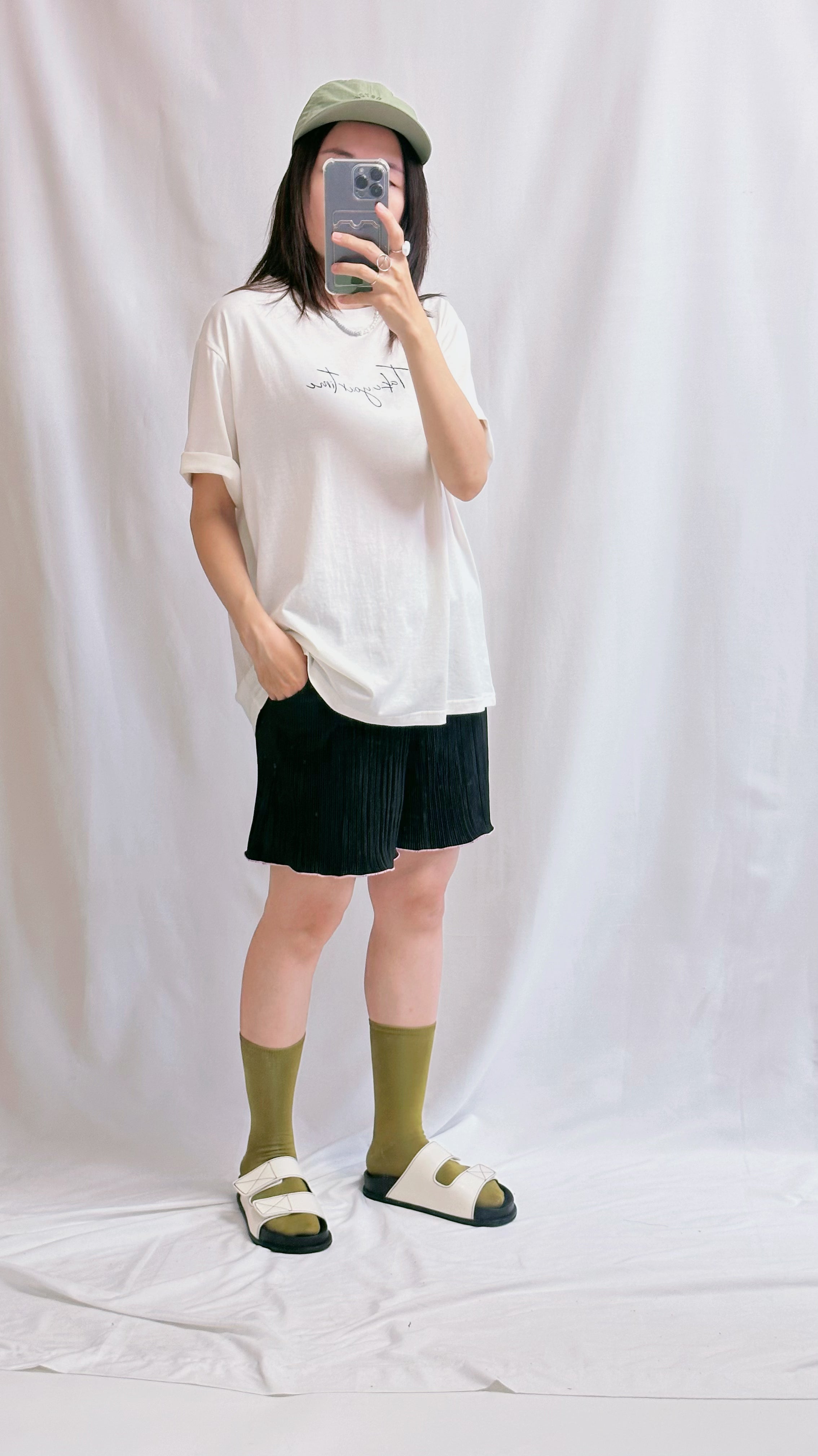 Take your time T-shirt/米白