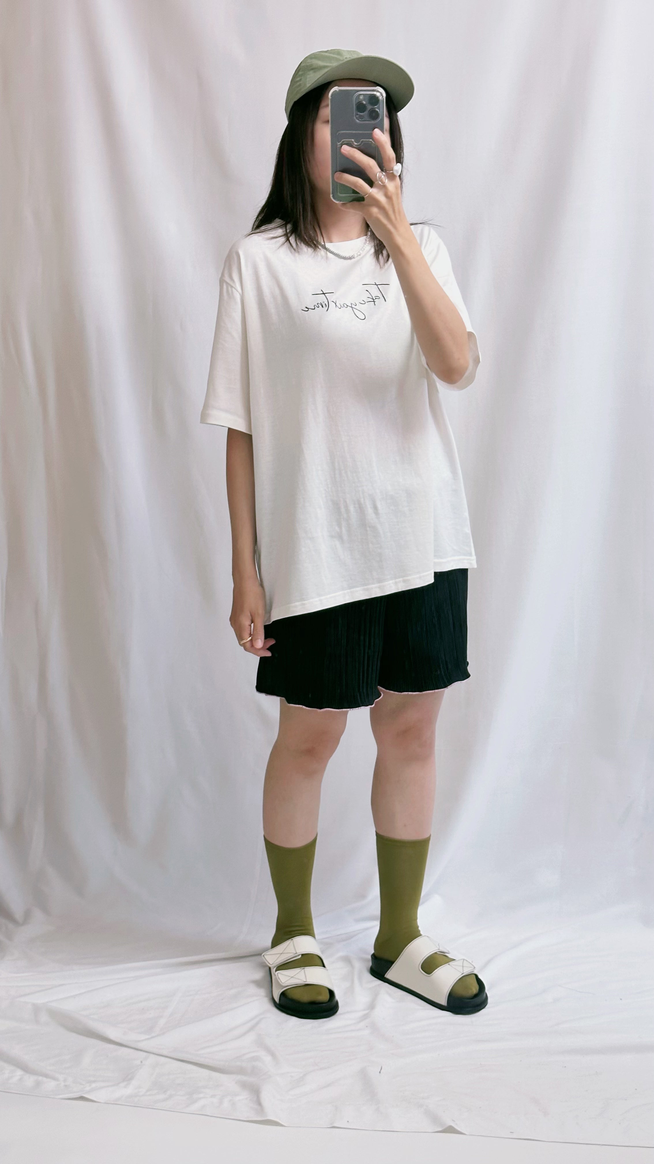 Take your time T-shirt/米白