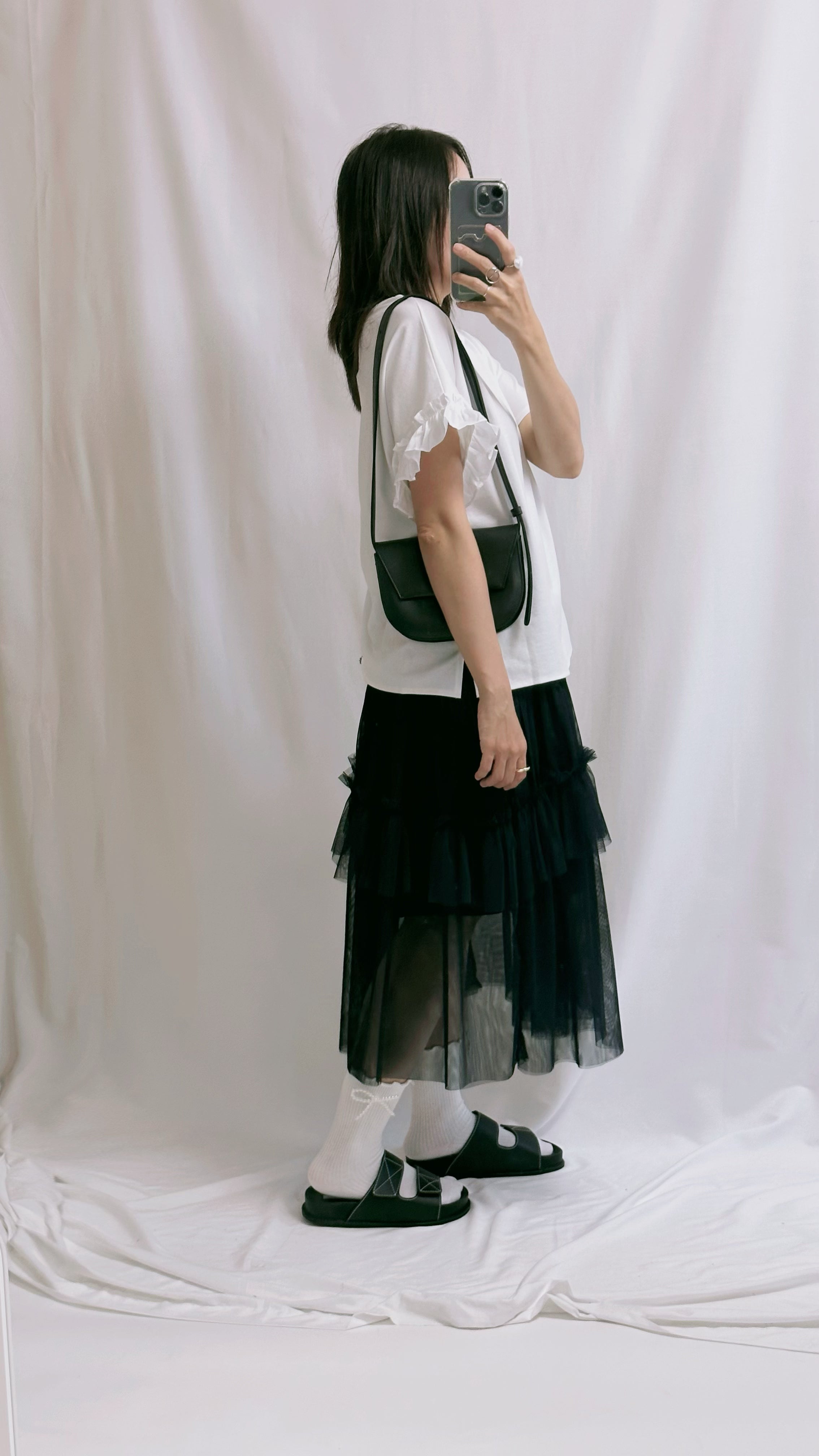 網紗裙/深藍