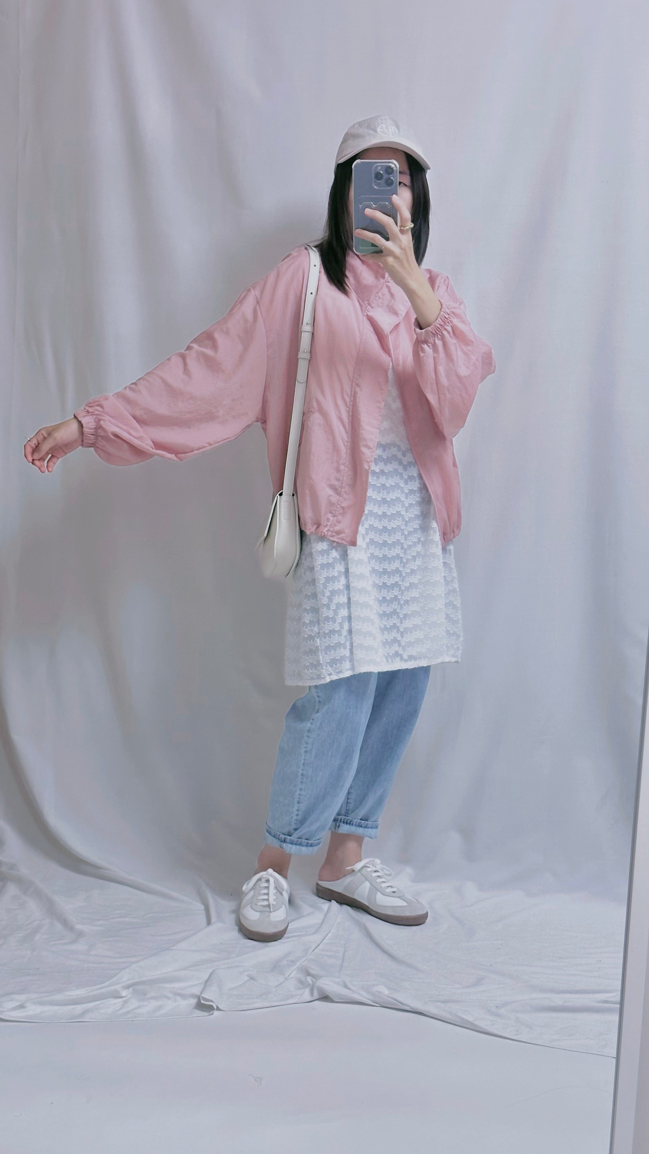 薄風褸/霧粉紅