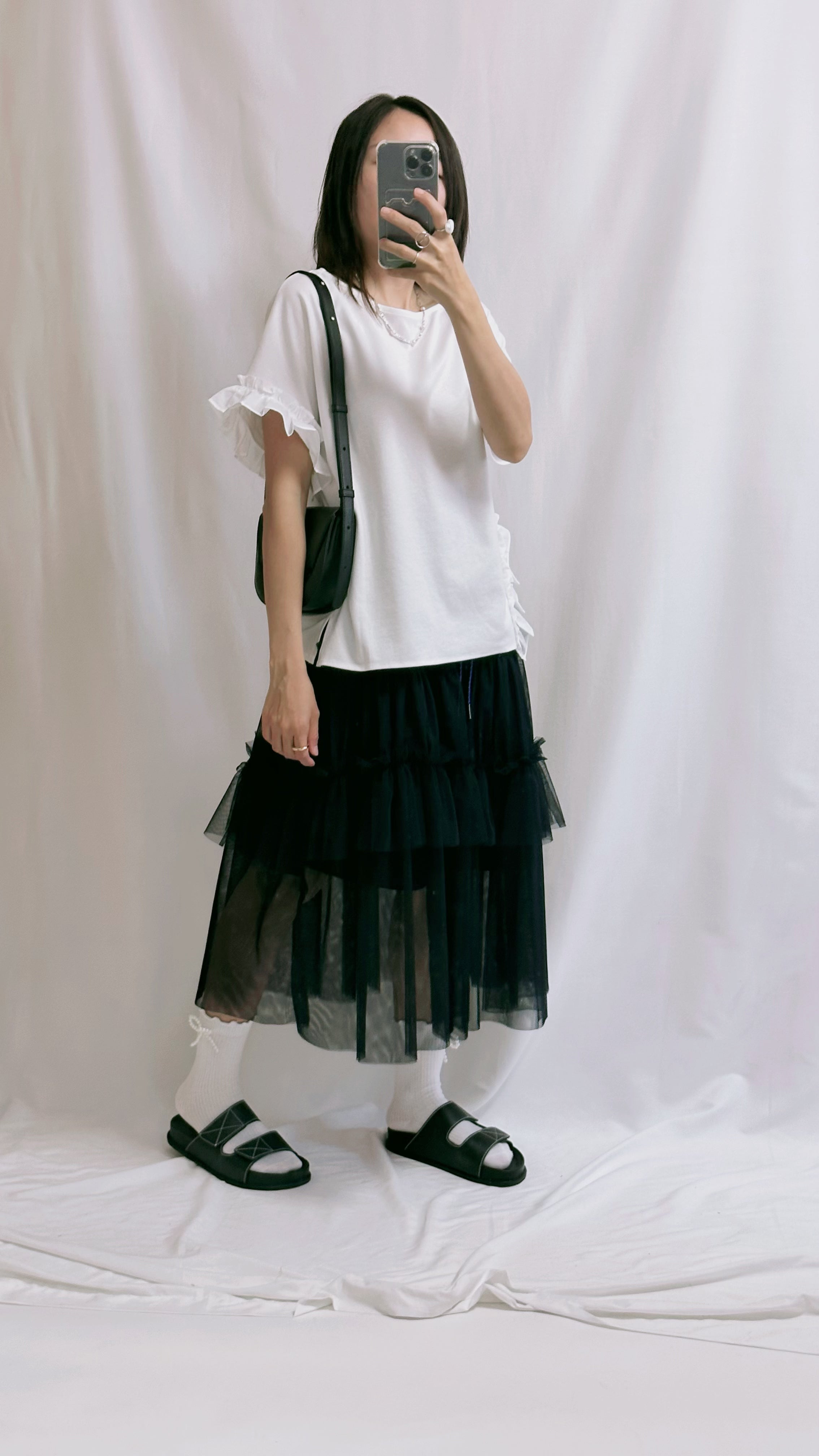 網紗裙/深藍