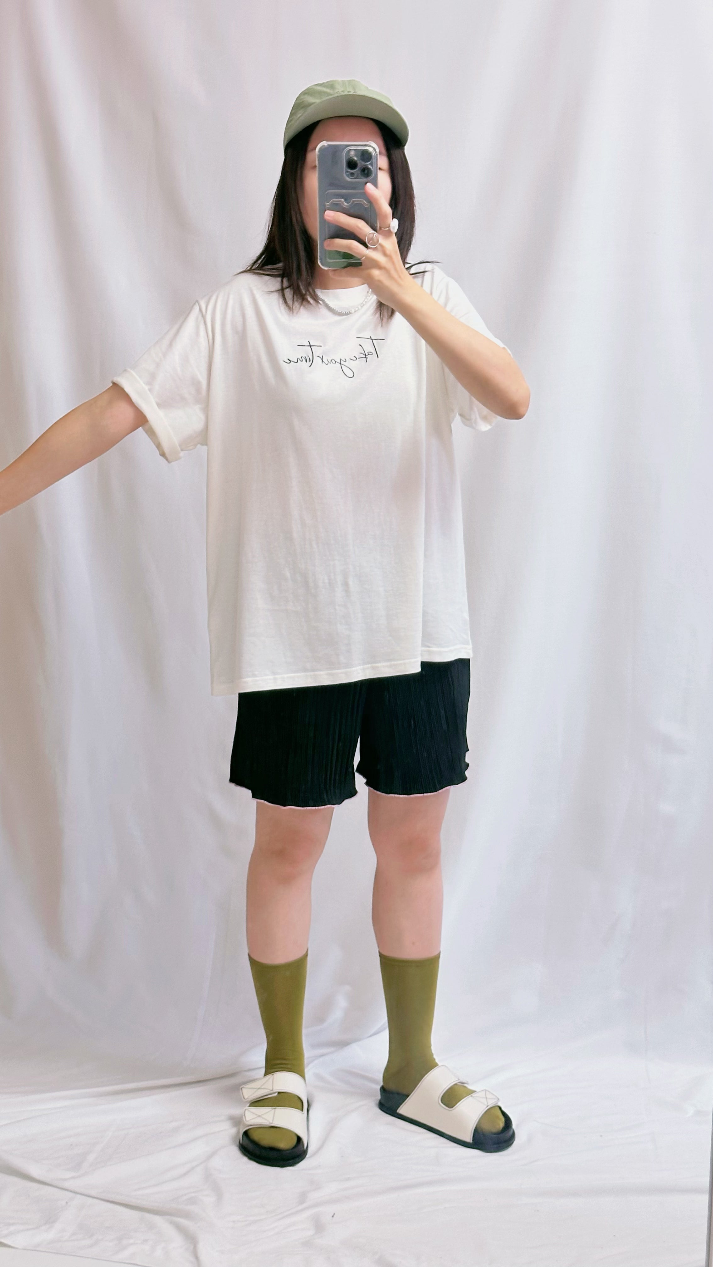Take your time T-shirt/米白