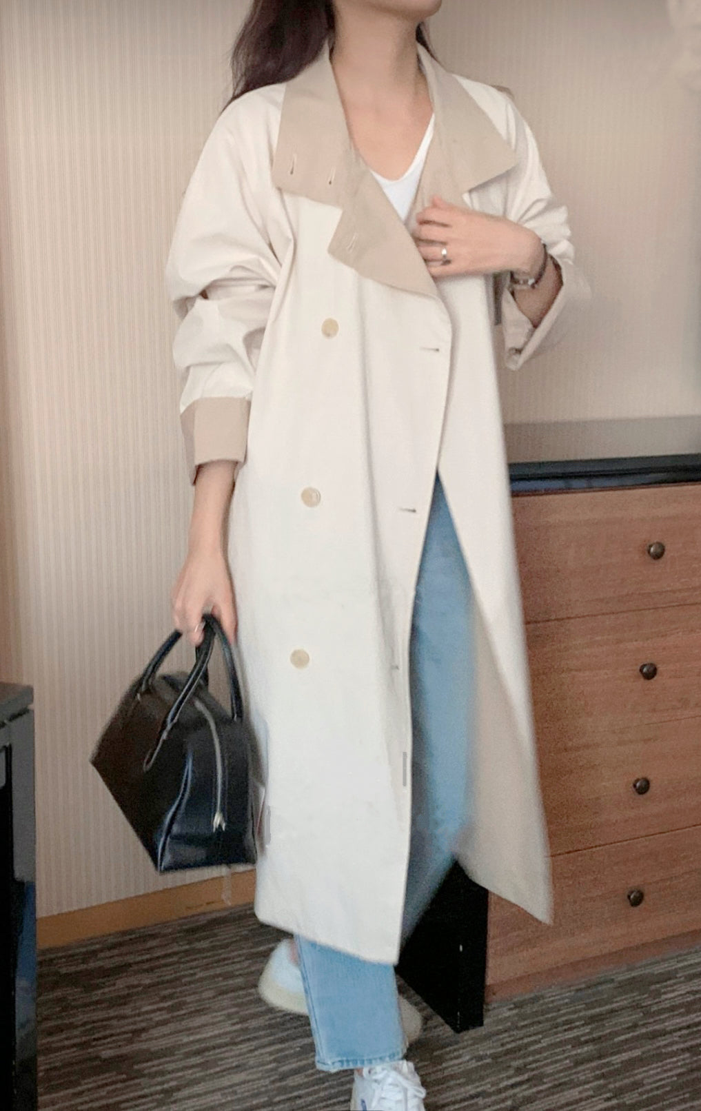 (預購)Trench Coat/米白
