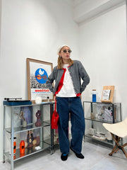 束口Bucket Bag/紅