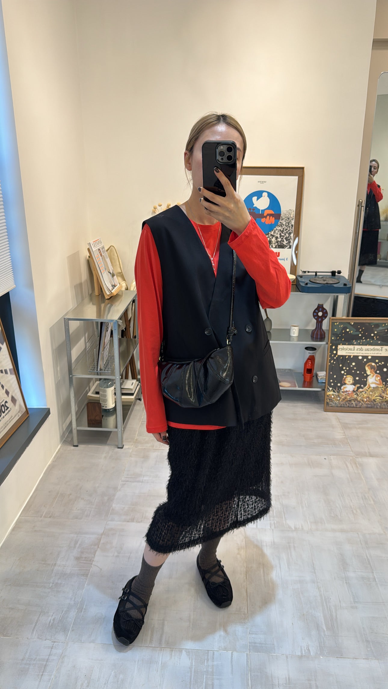 長身T-shirt/橙紅 (Copy)