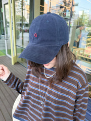 A腳間條T-shirt/啡