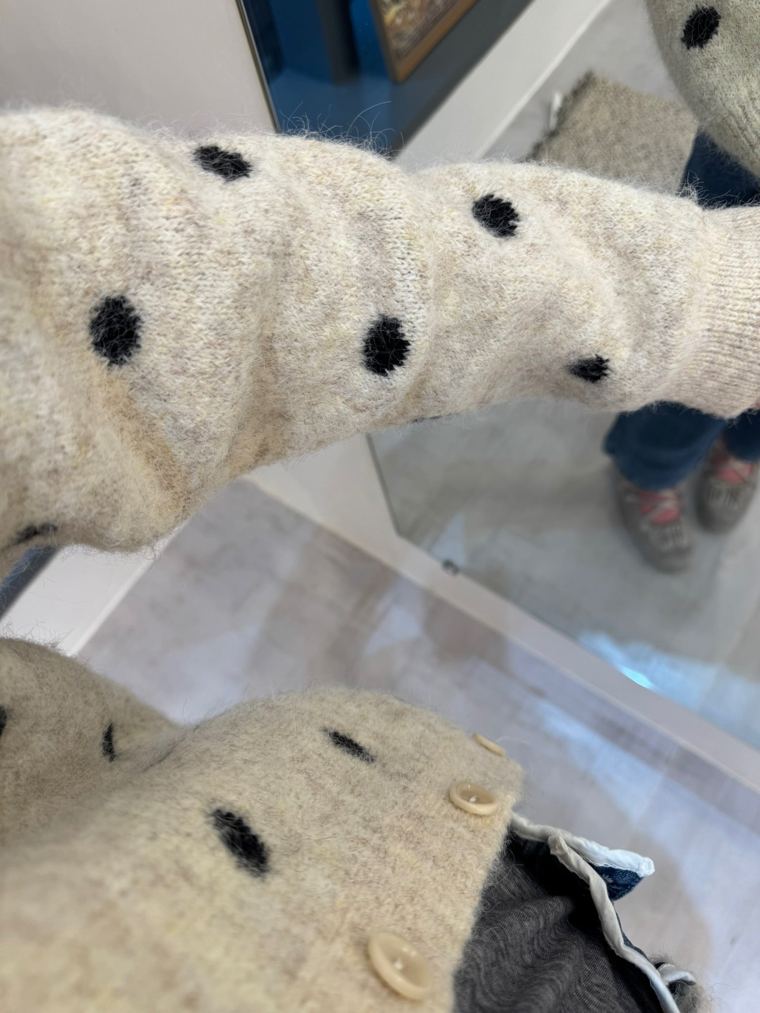 波點Cardigan/米杏