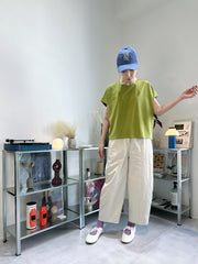 (訂貨：約15工作天)
梯型舒適T-shirt/橄欖