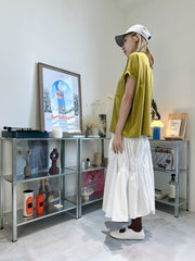 (訂貨：15工作天)口袋Boxy Tee/綠茶
