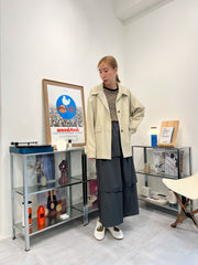 波點T-shirt/杏啡