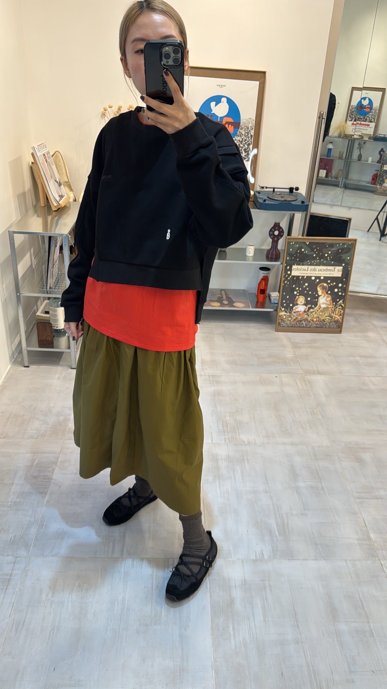 長身T-shirt/橙紅 (Copy)