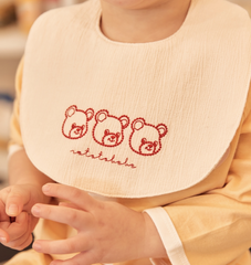 Unisex Bib 刺繡純棉口水肩