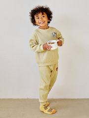[兩件套]Honey Waffle Sweatshirt Set-up Olive