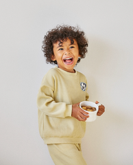 [兩件套]Honey Waffle Sweatshirt Set-up Olive