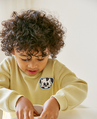 [兩件套]Honey Waffle Sweatshirt Set-up Olive