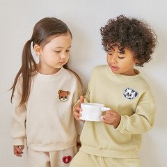[兩件套]Honey Waffle Sweatshirt Set-up Cream