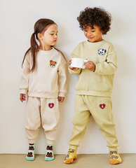 [兩件套]Honey Waffle Sweatshirt Set-up Cream