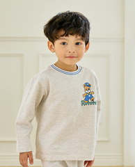 [兩件套] Honey Waffle Short Set-up Blue