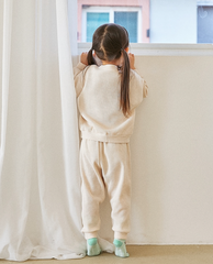 [兩件套]Honey Waffle Sweatshirt Set-up Cream