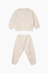 [兩件套]Honey Waffle Sweatshirt Set-up Cream