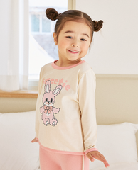 [睡衣兩件套]Honey Point Set Pink