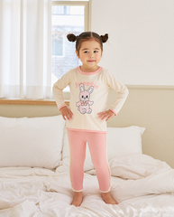 [睡衣兩件套]Honey Point Set Pink