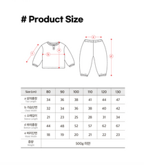 [睡衣兩件套]Honey Line Set Green
