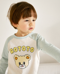 [睡衣兩件套]Honey Raglan Set-up Mint