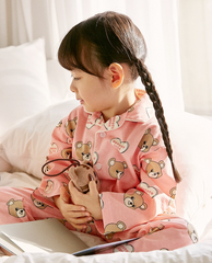 [睡衣兩件套]Honey Pajama Heart Bear