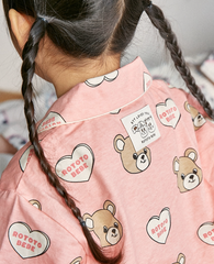 [睡衣兩件套]Honey Pajama Heart Bear