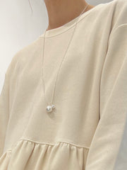 金屬波波頸鏈/銀