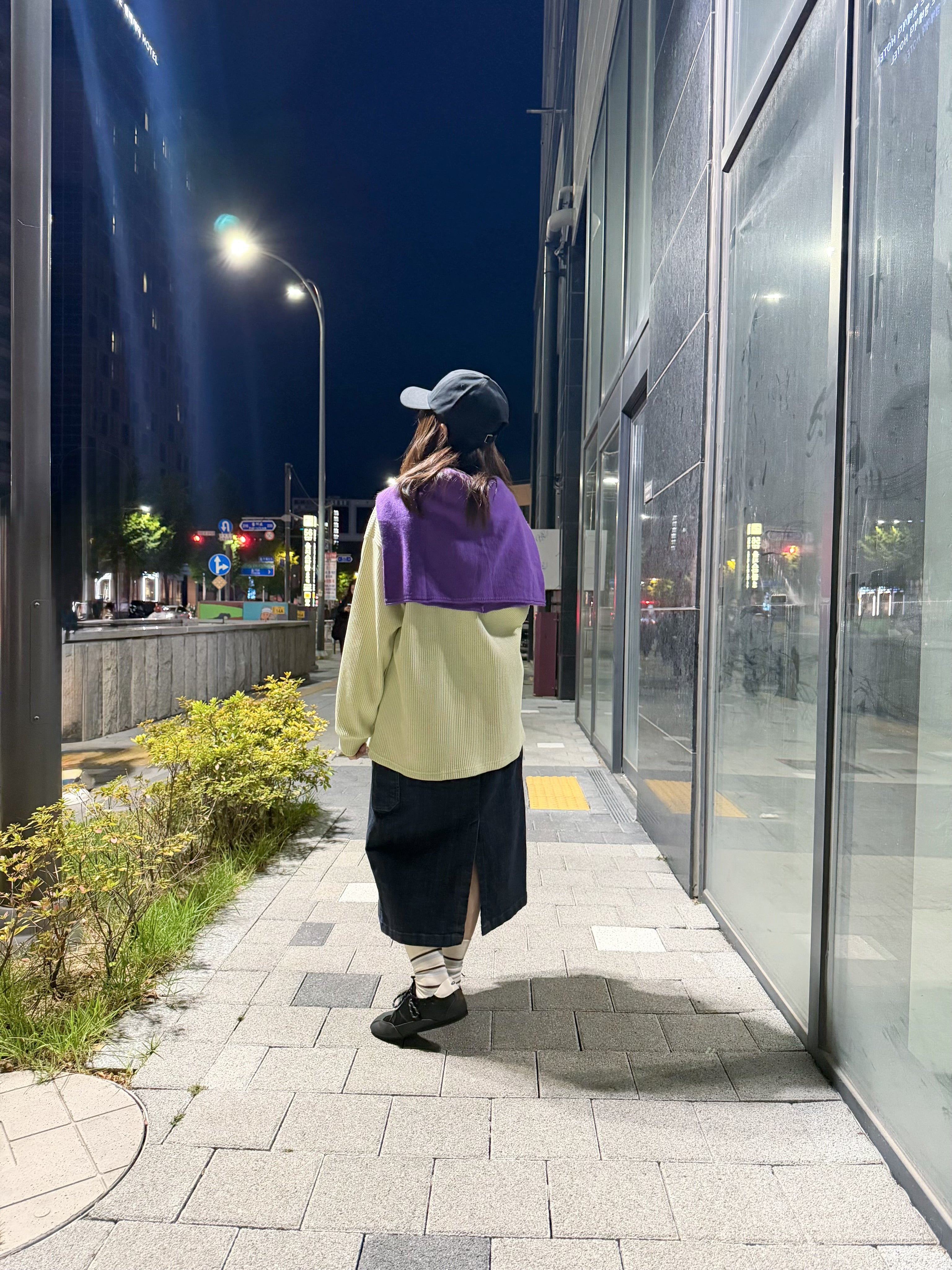 牛仔裙/深藍