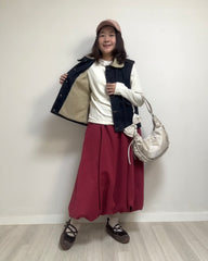 (停產)牛仔羊羔毛背心/深藍