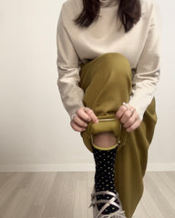 束腳Ruffle運動褲/橄欖