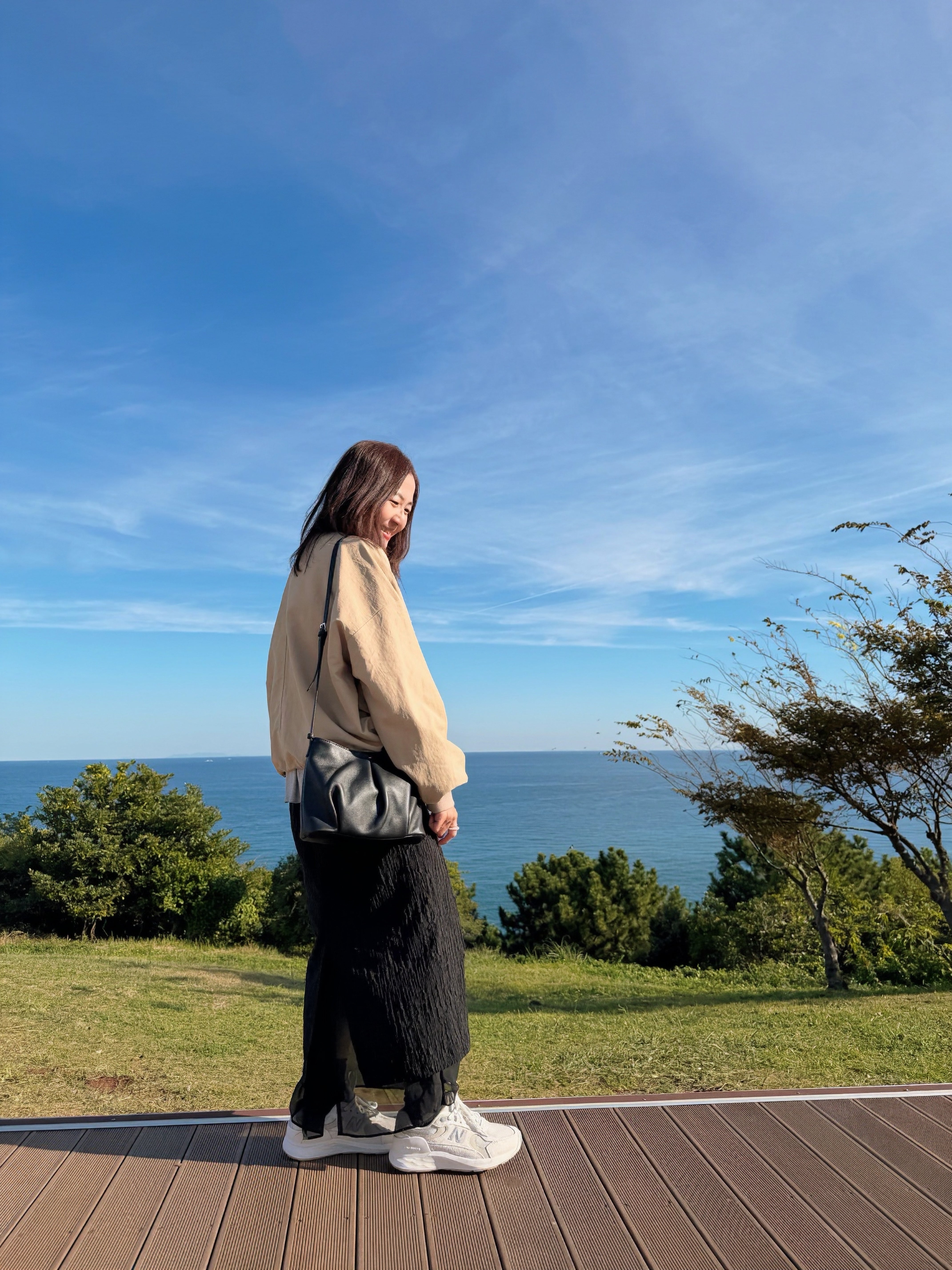 喱士縮褶外套/杏