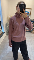 靚色企領T-shirt/霧粉紅