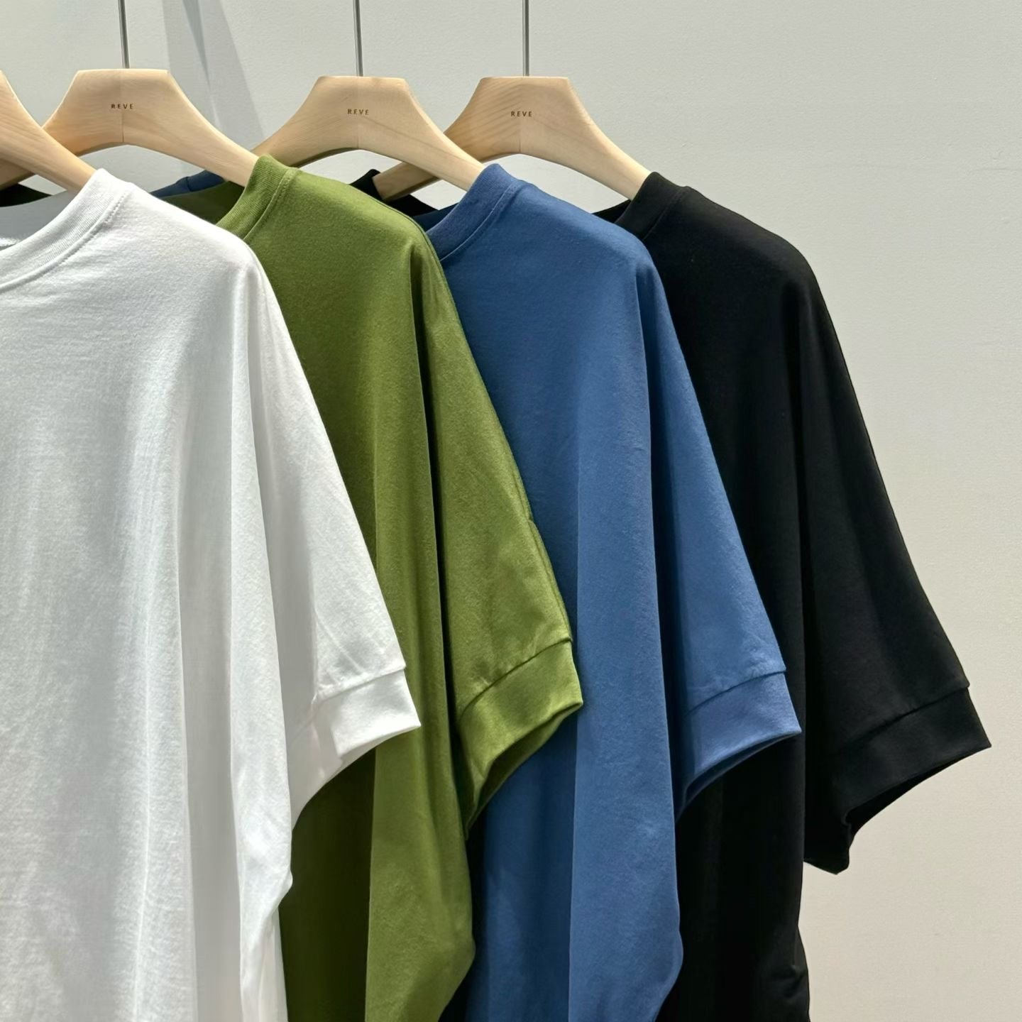 中袖Boxy T-shirt/藍