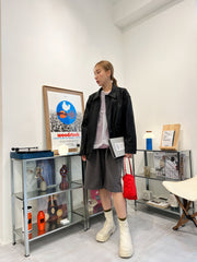 束口Bucket Bag/紅