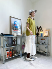 (訂貨：15工作天)口袋Boxy Tee/綠茶