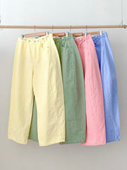 薄身顏色牛仔褲/淺綠